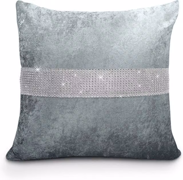 Intimates Grey Ombre Velvet Tonal Square Polycotton Cushion