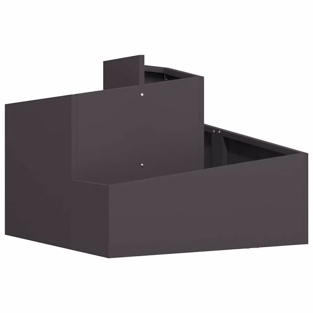 Berkfield Home Medium Plastic Planter Tub in Black – 3