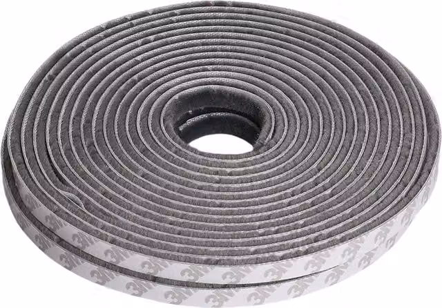 Livingandhome Self-Adhesive Grey Brush Seal Strip for Doors and Windows