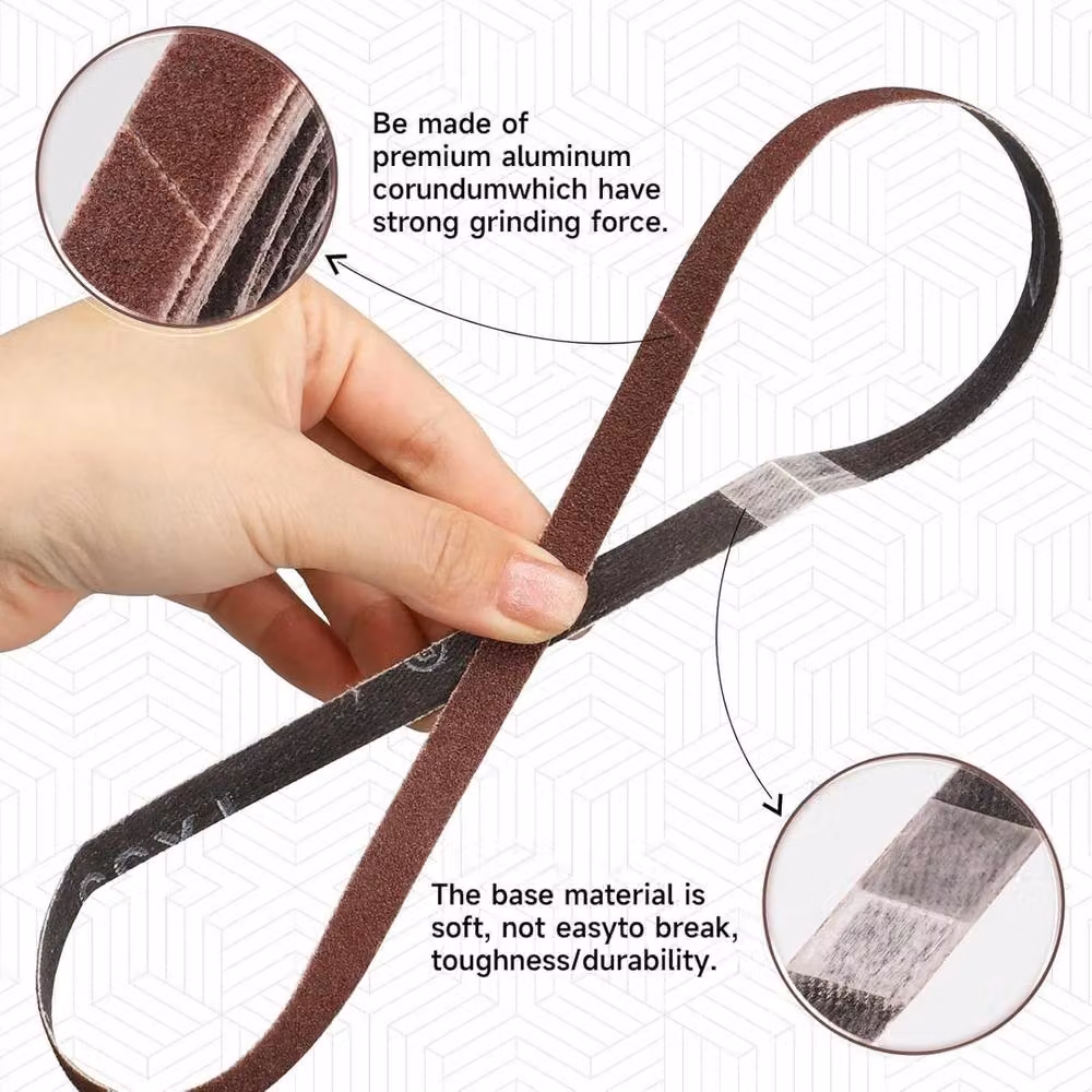 SPETLEK Pack of 40 Brown Sanding Belts – 3
