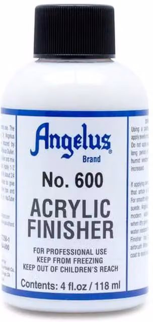 Angelus Acrylic Finisher Gloss Transparent Neutral Water-Based Paint Sealant Coat 35 ml