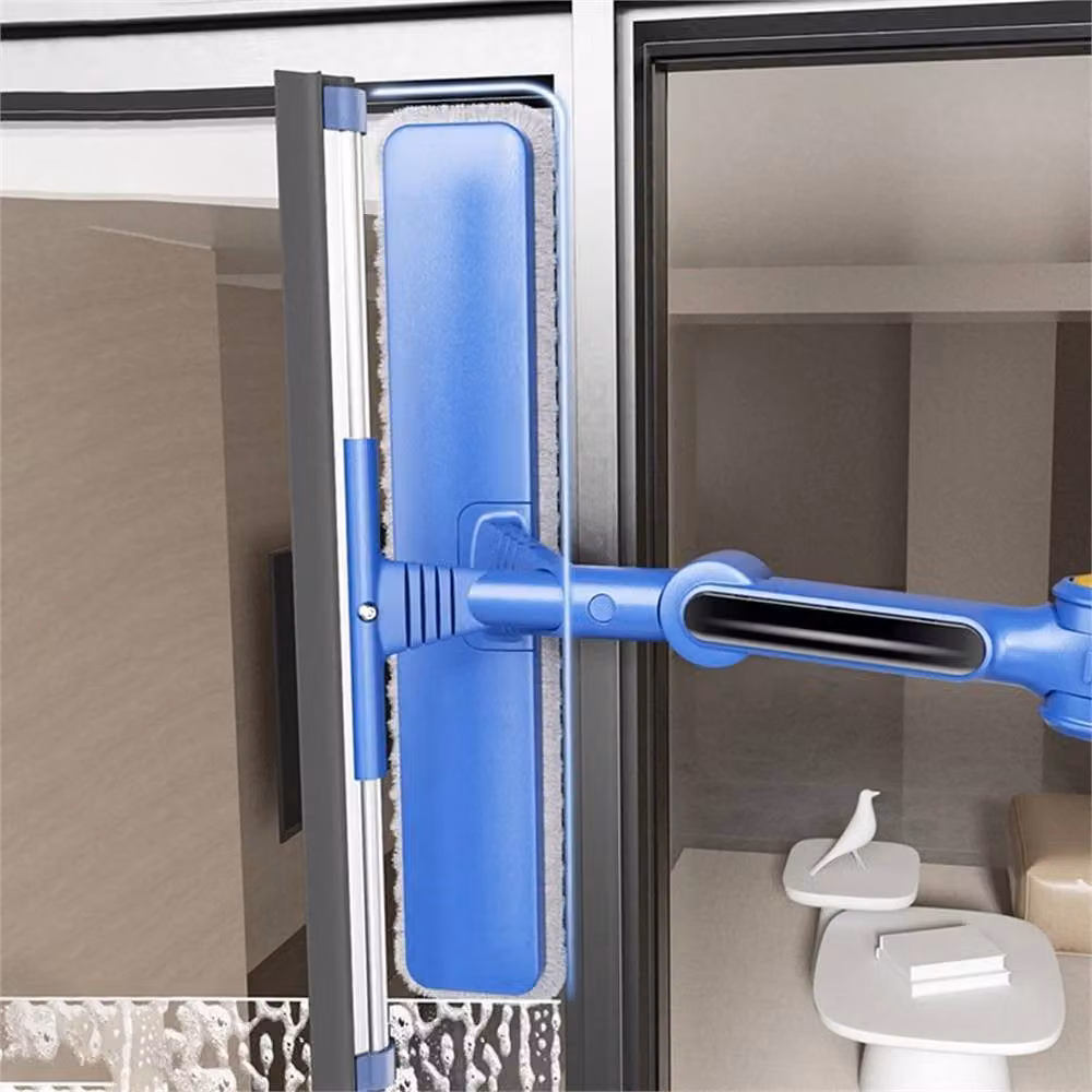SPETLEK 2-in-1 Window Squeegee and Glass Cleaner Kit with Long Handle, Blue – 5
