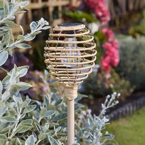 Garden Greatness Lunaria Solar LED Garden Stake Light, Brown, Height: 70 cm – 3