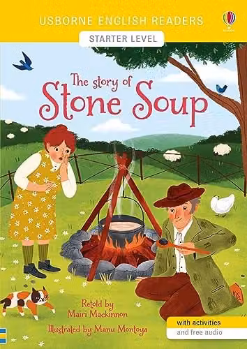 Usborne The Story of Stone Soup English Readers Starter Level Multicolour Paper Book – 1