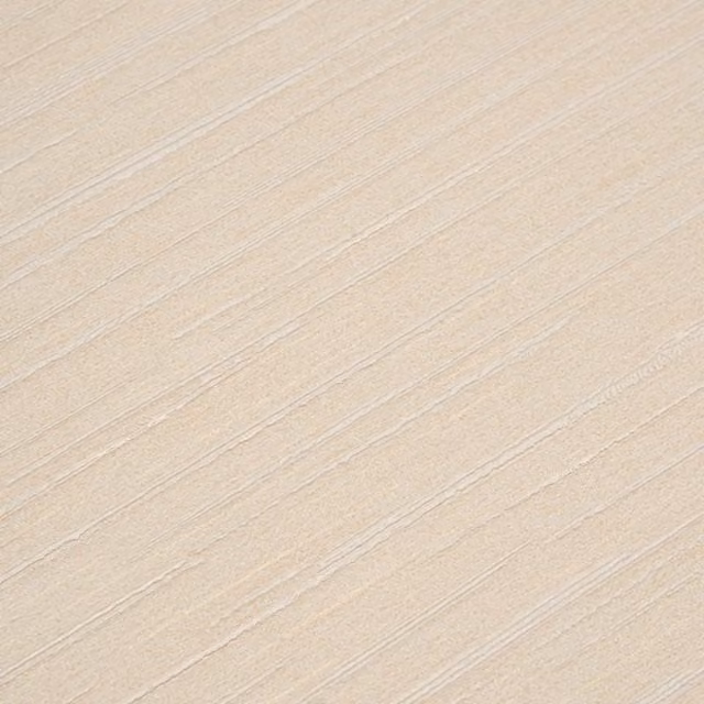 Livingandhome Non-Woven 3D Embossed Wood Look Wallpaper Roll in Beige and White
