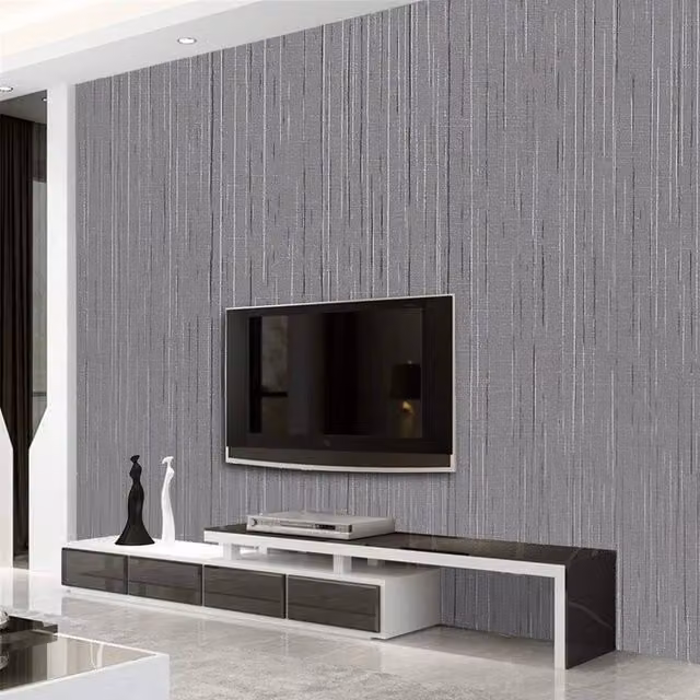 KORVIXA Grey Abstract Self Adhesive Wallpaper Roll, W: 1 m, L: 10 m