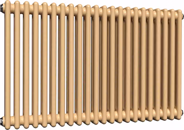 Lux Heat Horizontal Column Radiator in Caramel Fudge, 2 Column, W: 60 cm, H: 101 cm