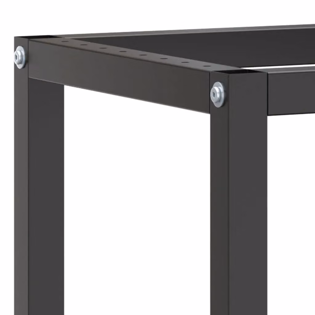 Berkfield Home Metal Work Bench Frame in Matte Black and Matte Red, W/D/H: 170 x 50 x 79 cm – 3