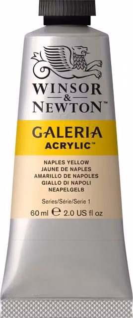 Winsor & Newton Galeria Acrylic Paint, Naples Yellow, 60 ml