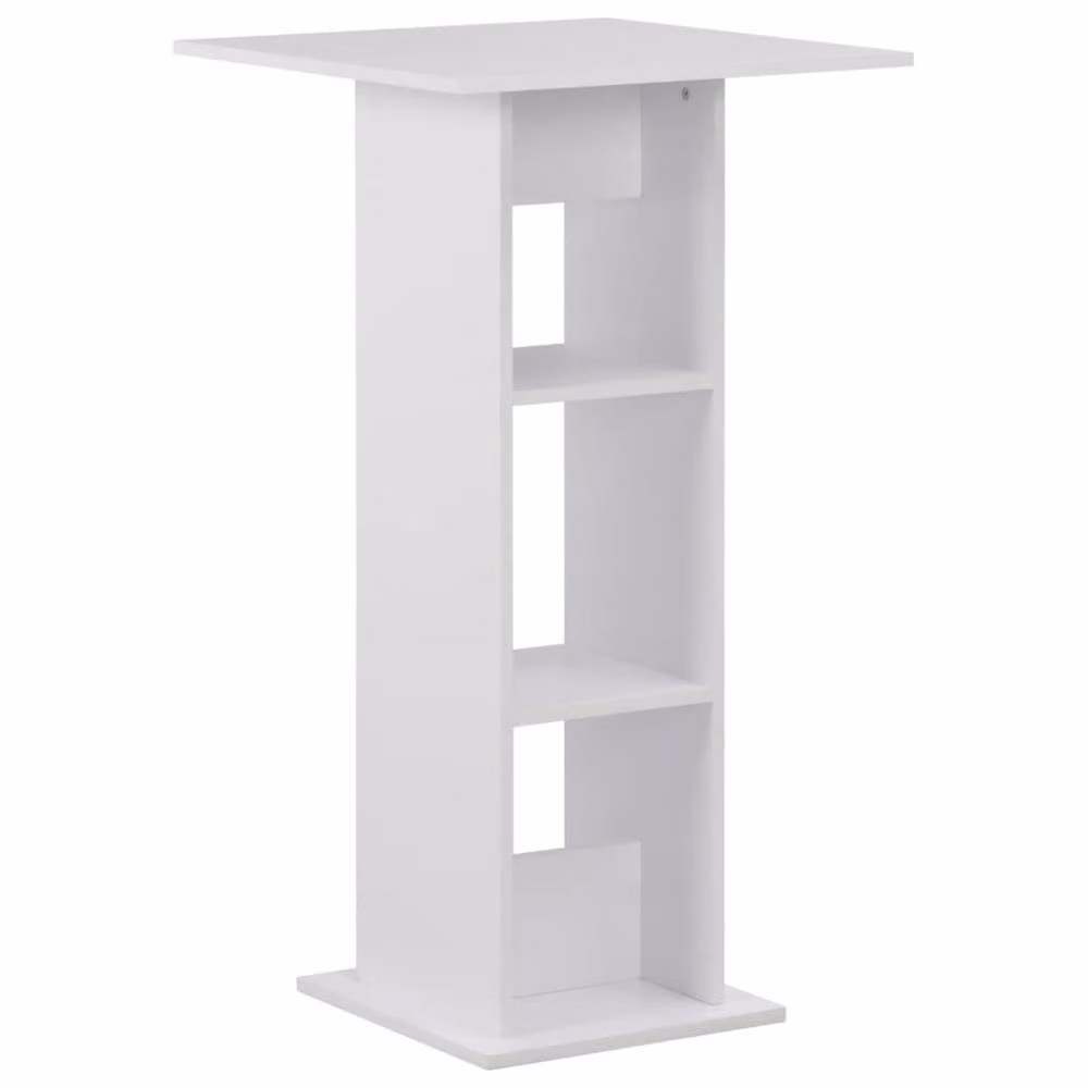 Berkfield Home Durable White Bar Table, W/D/H: 60 x 60 x 110 cm