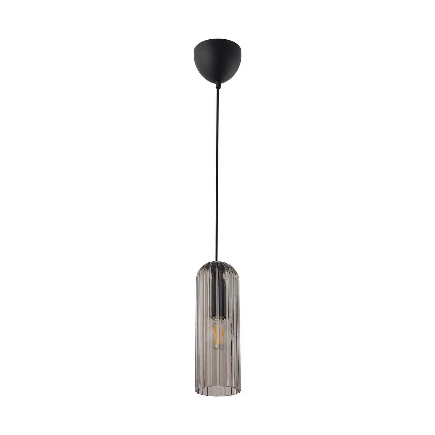 Nordlux Miella Pendant Light in Black Smoked Glass with E27 Socket – 2