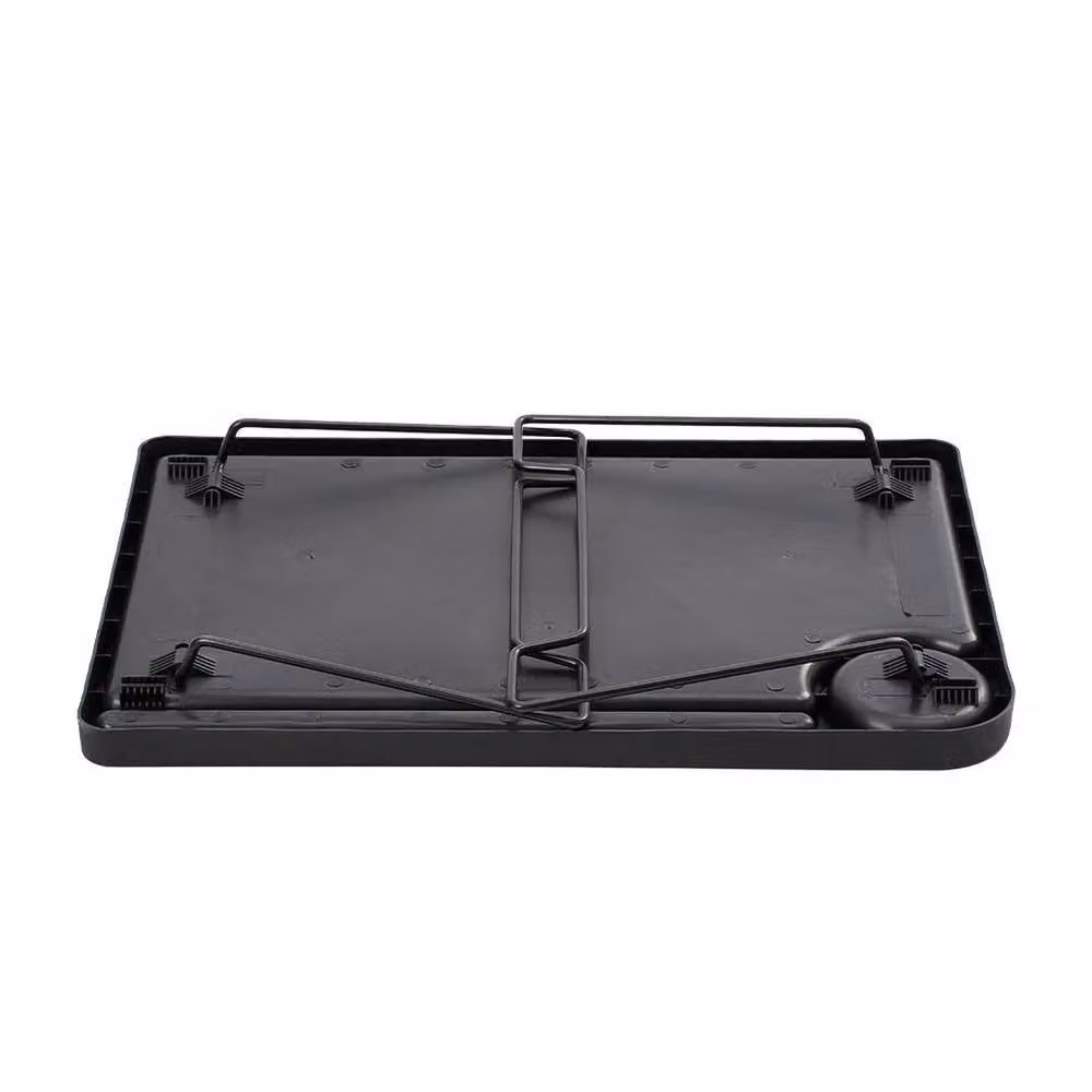 SPETLEK Black Folding Legs Bed Sofa and Desk Tray Table with Metal Sled Base – 2