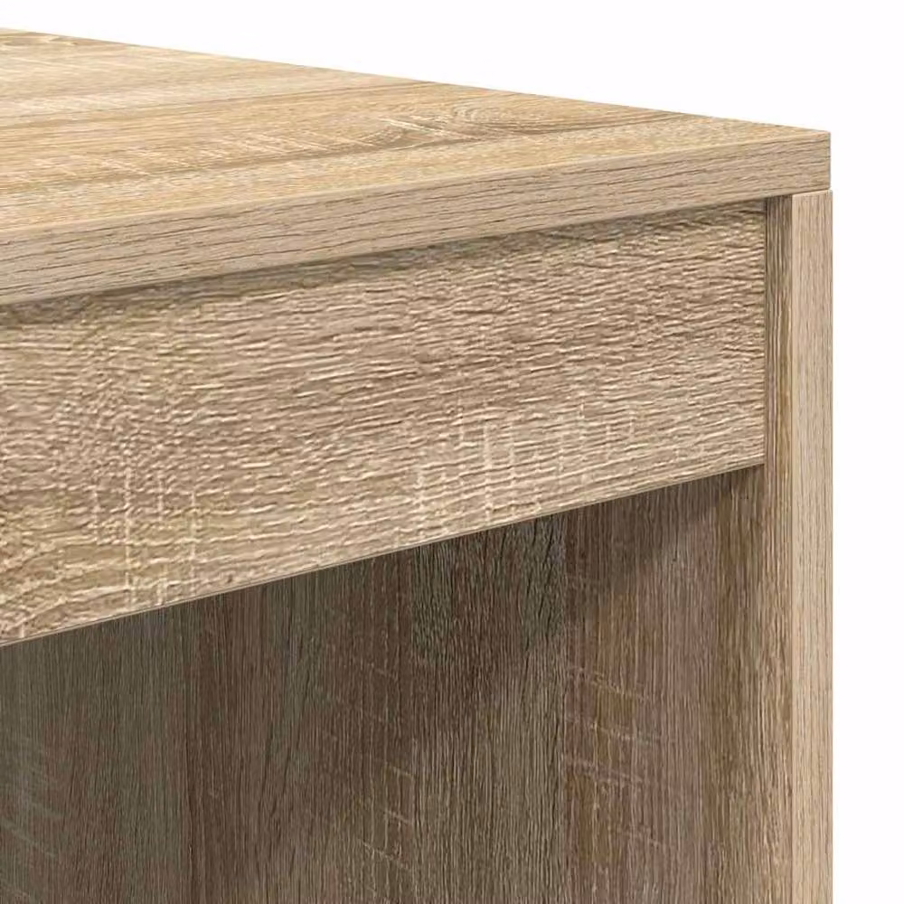 Berkfield Home Modern Writing Desk in Sonoma Oak, Light Brown, W/D/H: 90 x 50 x 76 cm – 3