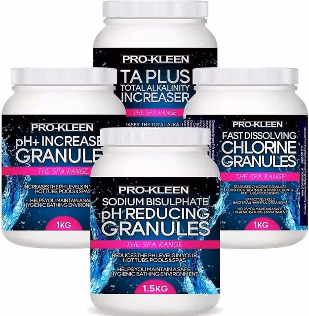 Pro-Kleens Fast Dissolving Stabilised Chlorine Granules for Disinfection, White
