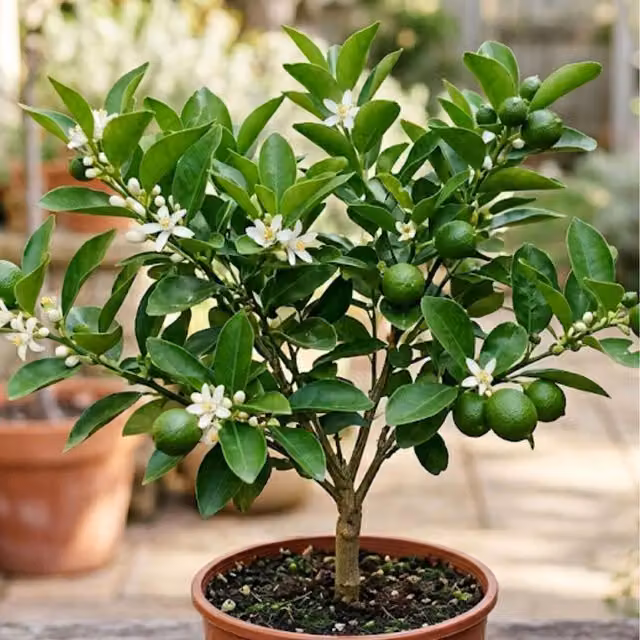 Plants By Post Mini Green Lime Citrus Fruit Tree, 1.5 l