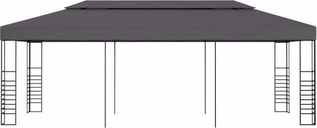 Berkfield Home Hip Style Gazebo Marquee in Anthracite Grey, W: 600 cm, D: 300 cm, H: 270 cm – 1
