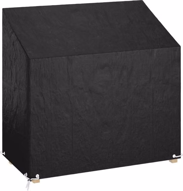 Berkfield Home Garden Bench Cover with 8 Eyelets, Black, W/D/H: 130 x 70 x 70/88 cm