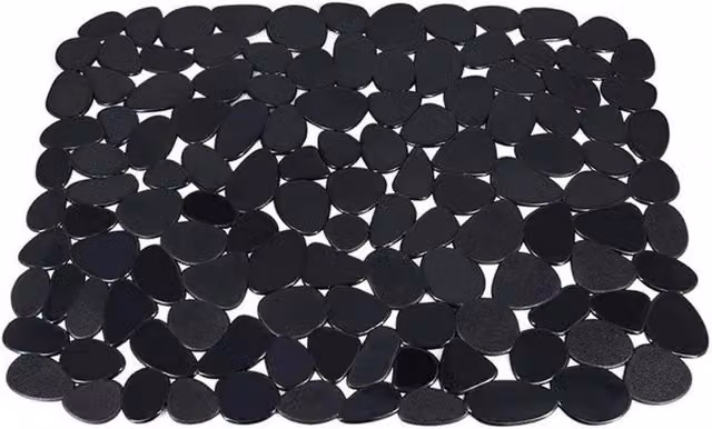 SPETLEK Adjustable Silicone Kitchen Sink Dish Drying Mat in Black – 1