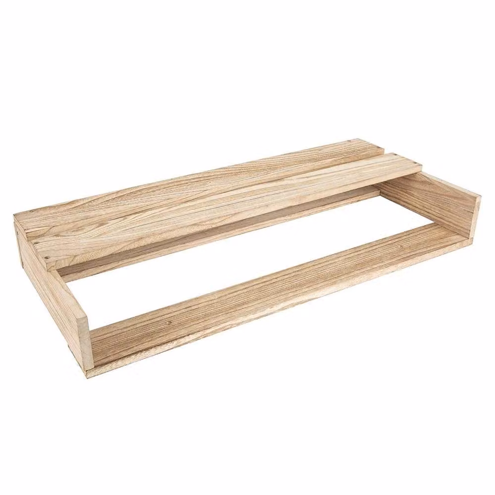 FORGEVIO 2-Piece Natural Wood Shoe Rack in Brown – 2