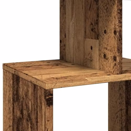 vidaXL Smoked Oak Bookcase and Room Divider with 9 Compartments in Brown – 3