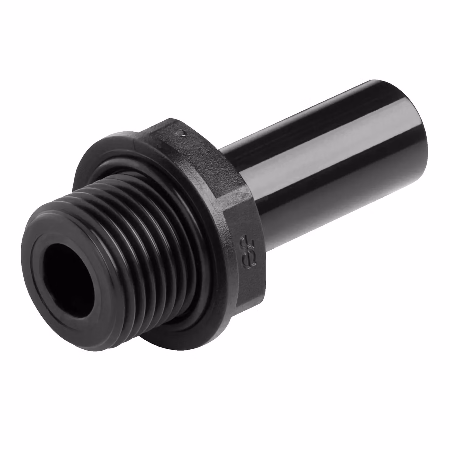 John Guest Speedfit 12mm x 1/2 inch Stem Adaptor BSP PM051214E in Black – 2