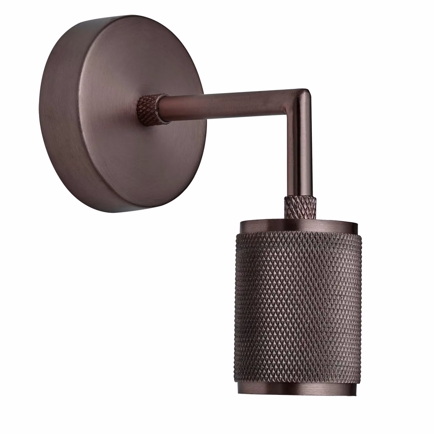 Industville Knurled Edison Bronze Metal Wall Light – 2