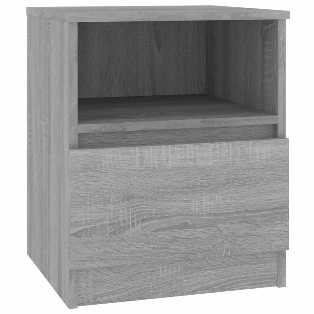 Berkfield Home Grey Sonoma Bedside Cabinet in Engineered Wood W/D/H: 40 x 40 x 50 cm – 2