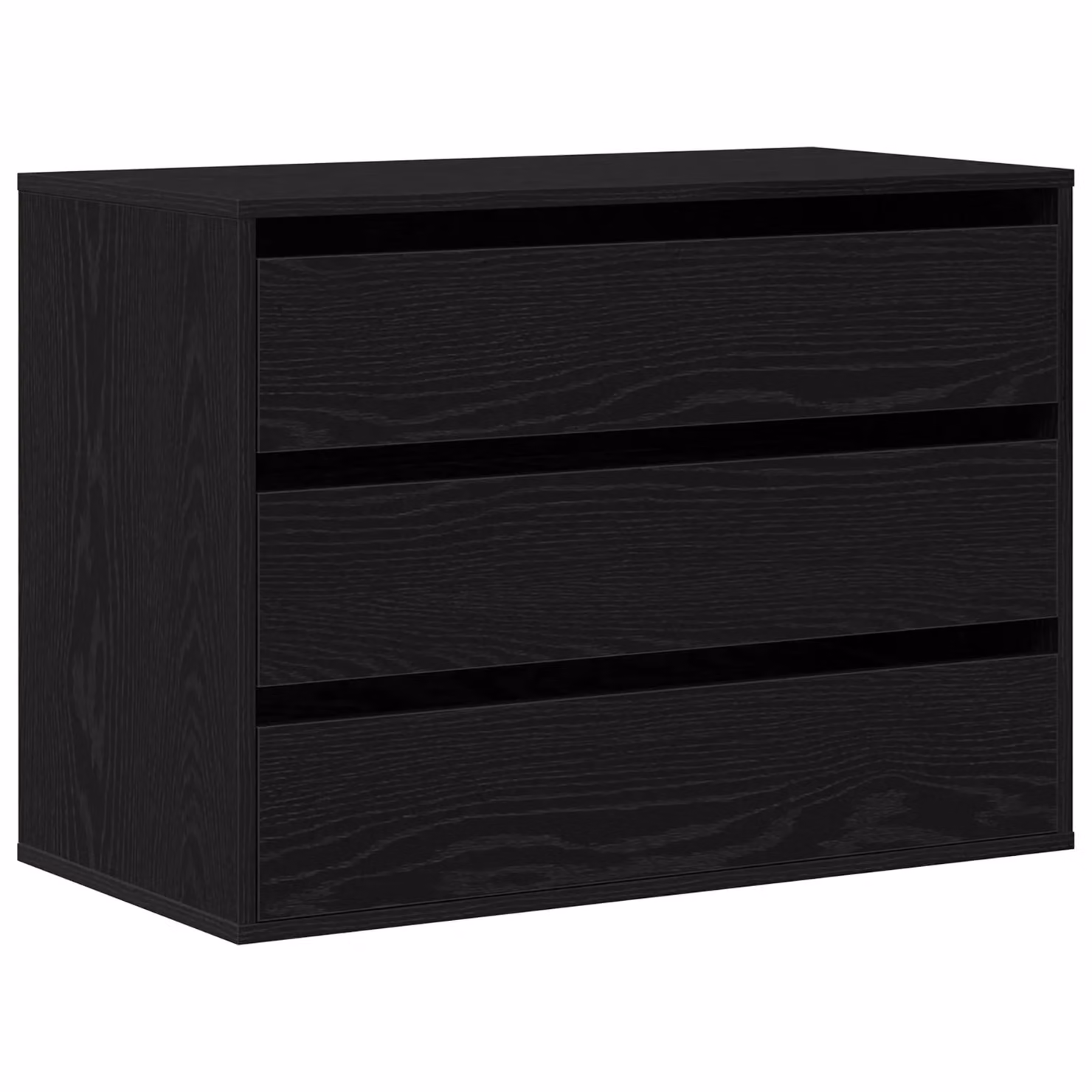 Berkfield Home Corner Chest of Drawers in Black Oak, W/D/H: 80 x 41 x 58 cm – 2