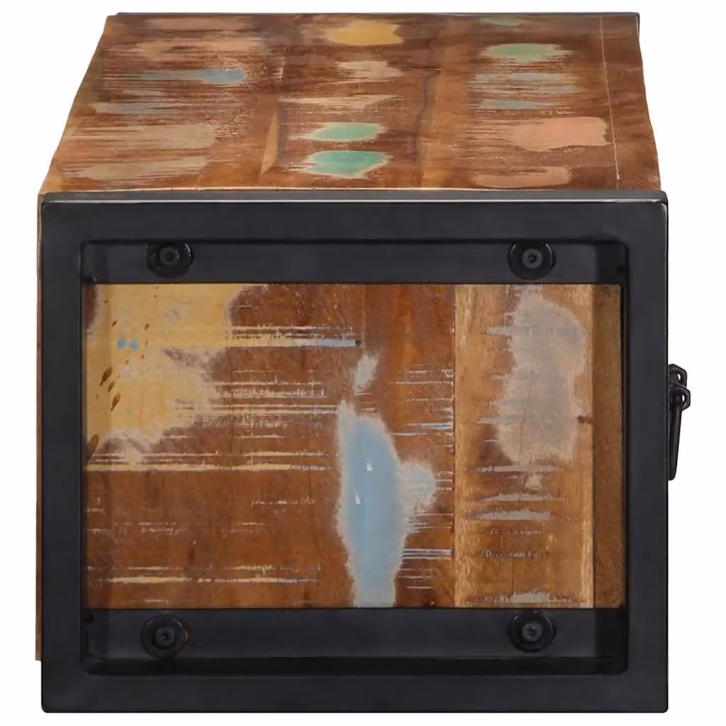 Berkfield Home Industrial TV Cabinet in Brown Solid Reclaimed Wood, W/D/H: 100 x 30 x 25 cm – 3