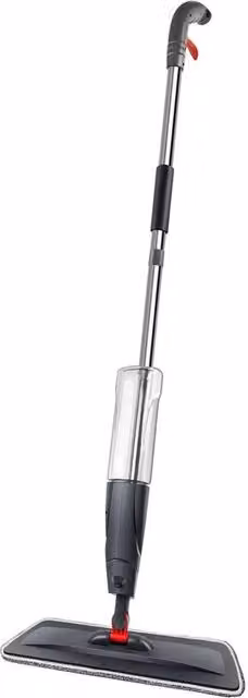 Nordara Spray Mop in Black with 3 Microfibre Pads and 700ml Water Tank