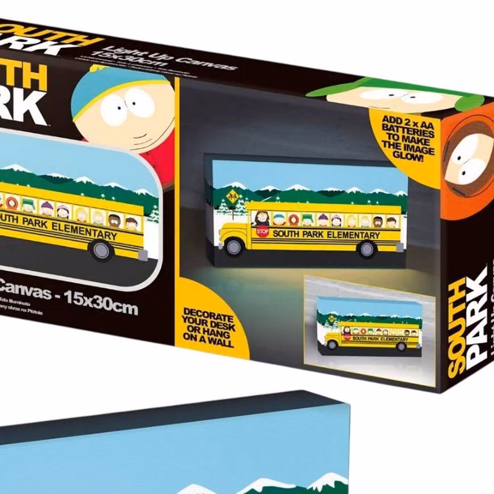 South Park School Bus Letterbox Light Up Canvas in Yellow – 2