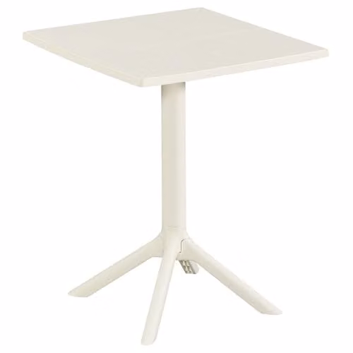 Core Products Rimini Bistro Dining Table, Square Weather-Resistant Garden and Patio Table, W/D/H: 60 x 60 x 75 cm