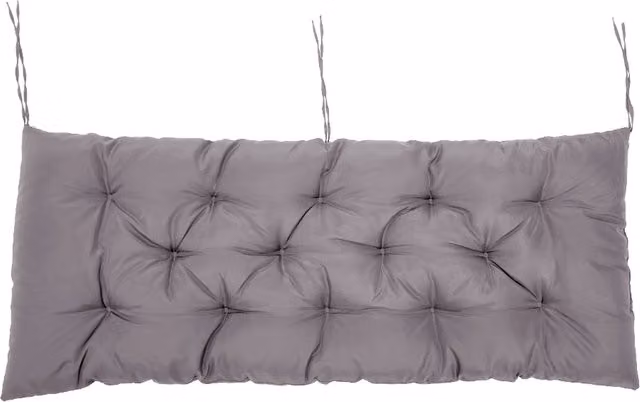 Livingandhome Rectangular Outdoor Bench Cushion and Patio Seat Pad in Dark Grey with Non-Slip Polyester Fabric