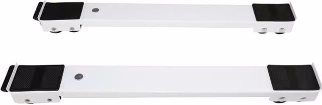 NESTLUNE Universal Extendible Appliance Trolley Roller Mover Slider, White, W: 52 cm, D: 52 cm