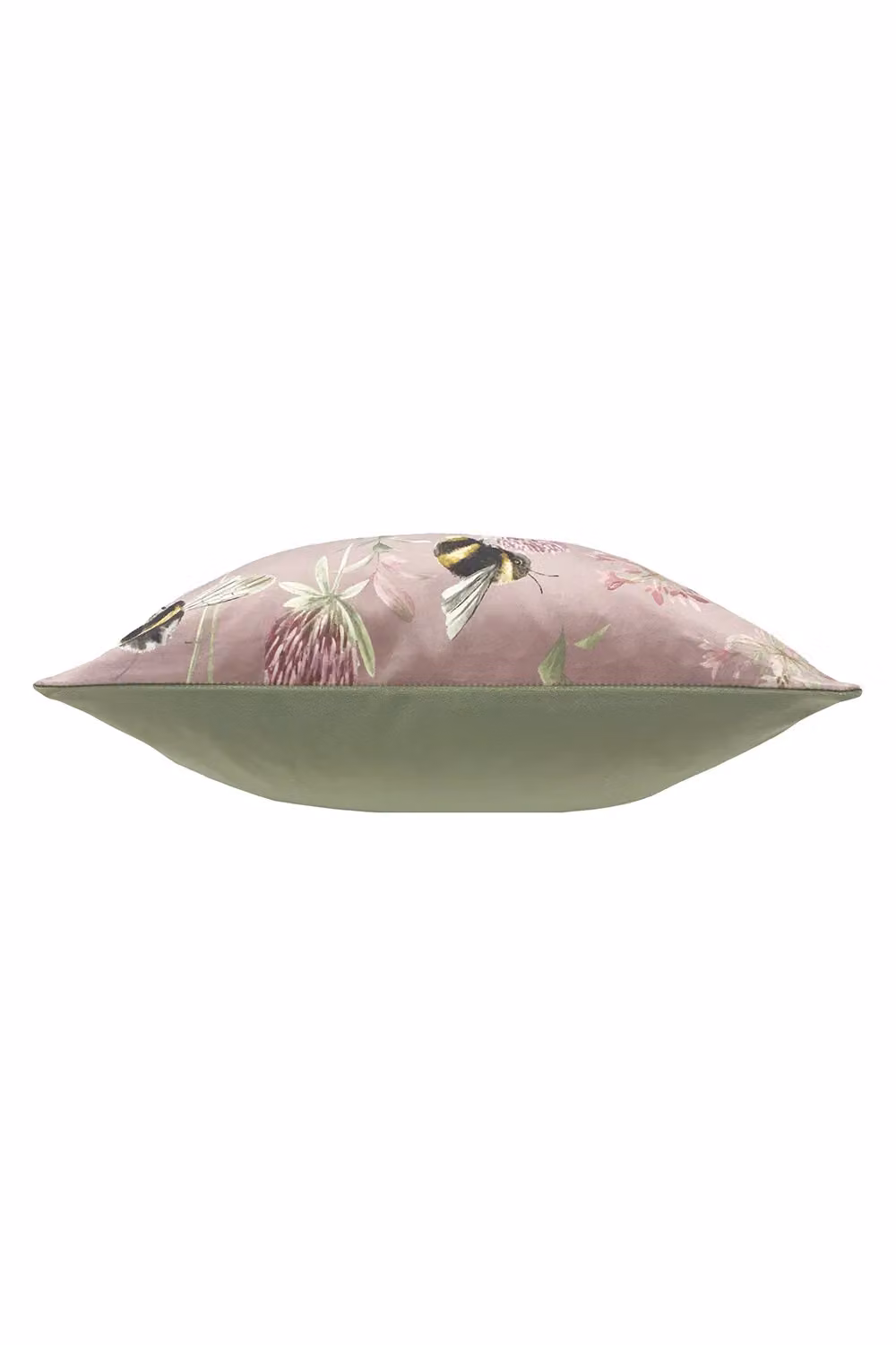 Evans Lichfield Country House Floral Square Velvet Cushion in Pink and Purple, W/D/H: 43 x 43 x 43 cm – 2