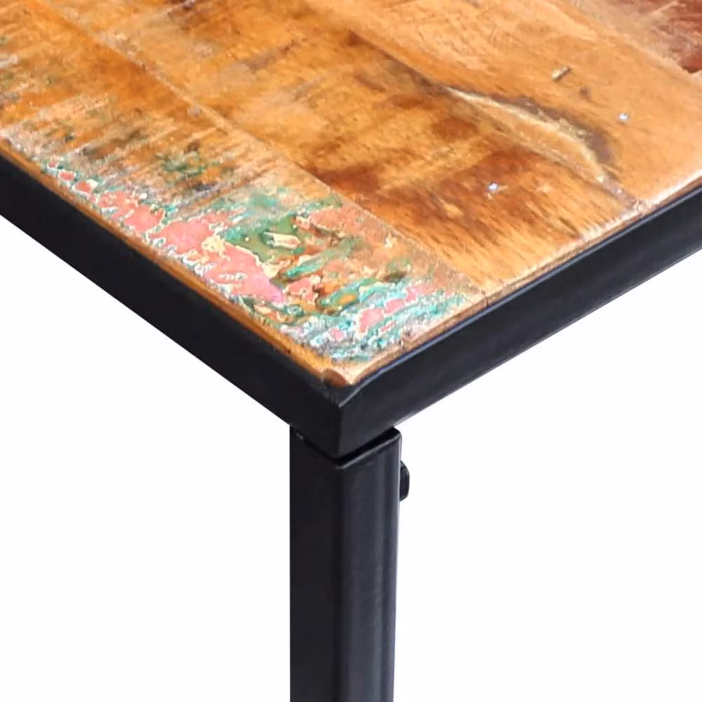 Berkfield Home Rustic Reclaimed Wood Console Table, Brown, W/D/H: 110 x 35 x 76 cm – 2