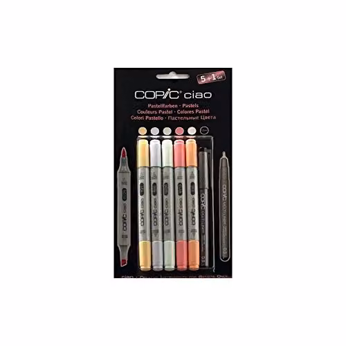 Copic Ciao Multicolour Brush Marker Pen Set for Professionals