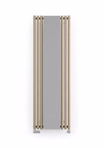 Terma Rolo-Mirror Radiator in Quartz Mocha Brown, H 180.0 x W 59.0 x D 24.0 cm – 1