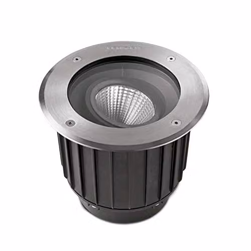 Netlighting Gea Outdoor LED Recessed Ground Uplight, Grey, W/D/H: 22.3 x 22.3 x 22.3 cm