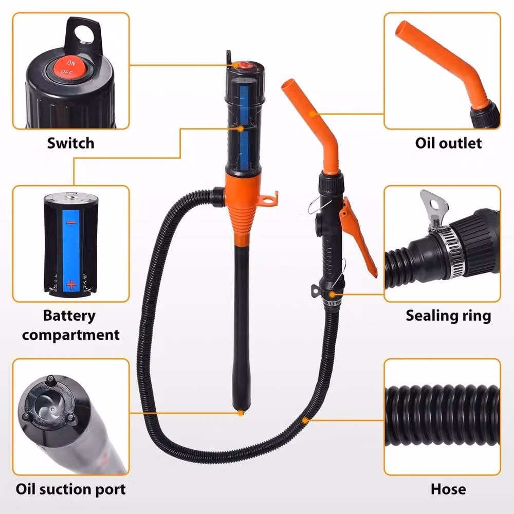 Nordara Electric Syphon Pump for Gas, Oil, and Water in Black – 2