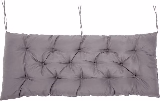 Livingandhome Rectangular Outdoor Bench Cushion and Patio Seat Pad in Dark Grey with Non-Slip Polyester Fabric