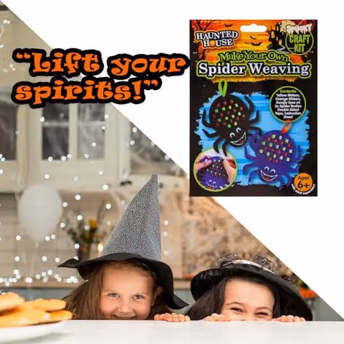 VFM e-Store Halloween Spider Felt Weaving Craft Kit, Multicolour – 7