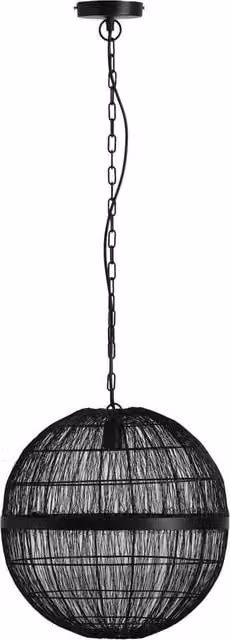 Netlighting Hermi II Spherical Pendant Ceiling Light, Matt Black, Diameter: 40 cm, E27