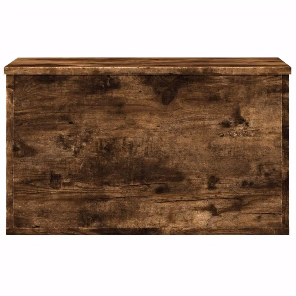 Berkfield Home Storage Box in Smoked Oak Brown with Removable Lid, W/D/H: 60 x 35 x 35 cm – 4