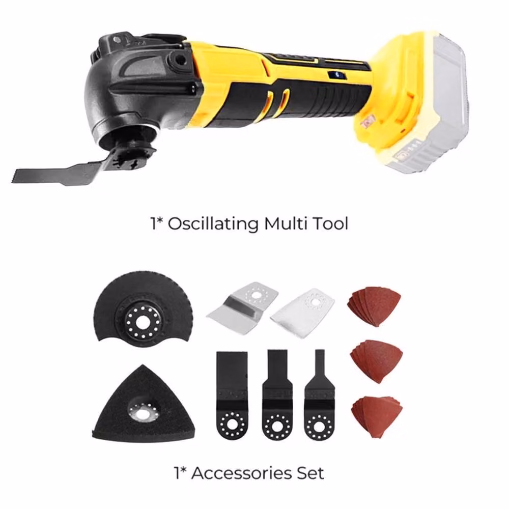 NESTLUNE Replacement Battery for DeWalt 18V 20V Cordless Oscillating Multi Tools, Yellow and Multicolour, W: 1000 cm, H: 52 cm – 2
