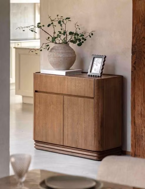 Gallery Direct Demsey 2 Door Small Sideboard in Brown Wood