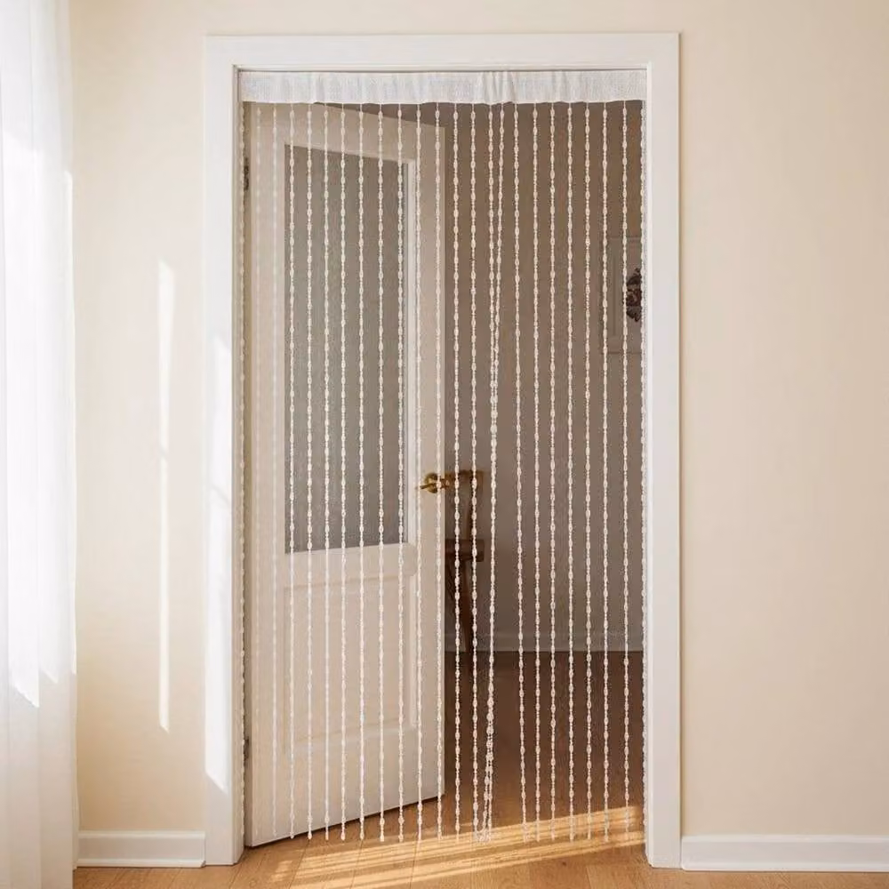 EONLION Clear Acrylic Crystal Beaded Hanging Curtain for Doors and Windows, Height: 100 cm – 4