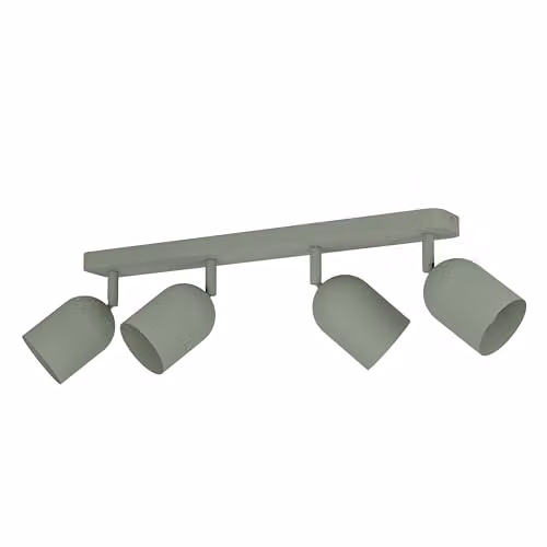 Eglo Tilston Minimalist 4-Light Metal Ceiling Spotlight Bar in Green – 1