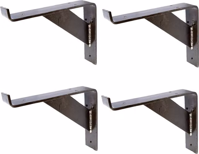 Hammer and Tongs Gallows Style Scaffold Board Shelf Bracket, Pack of 4, Grey – 1
