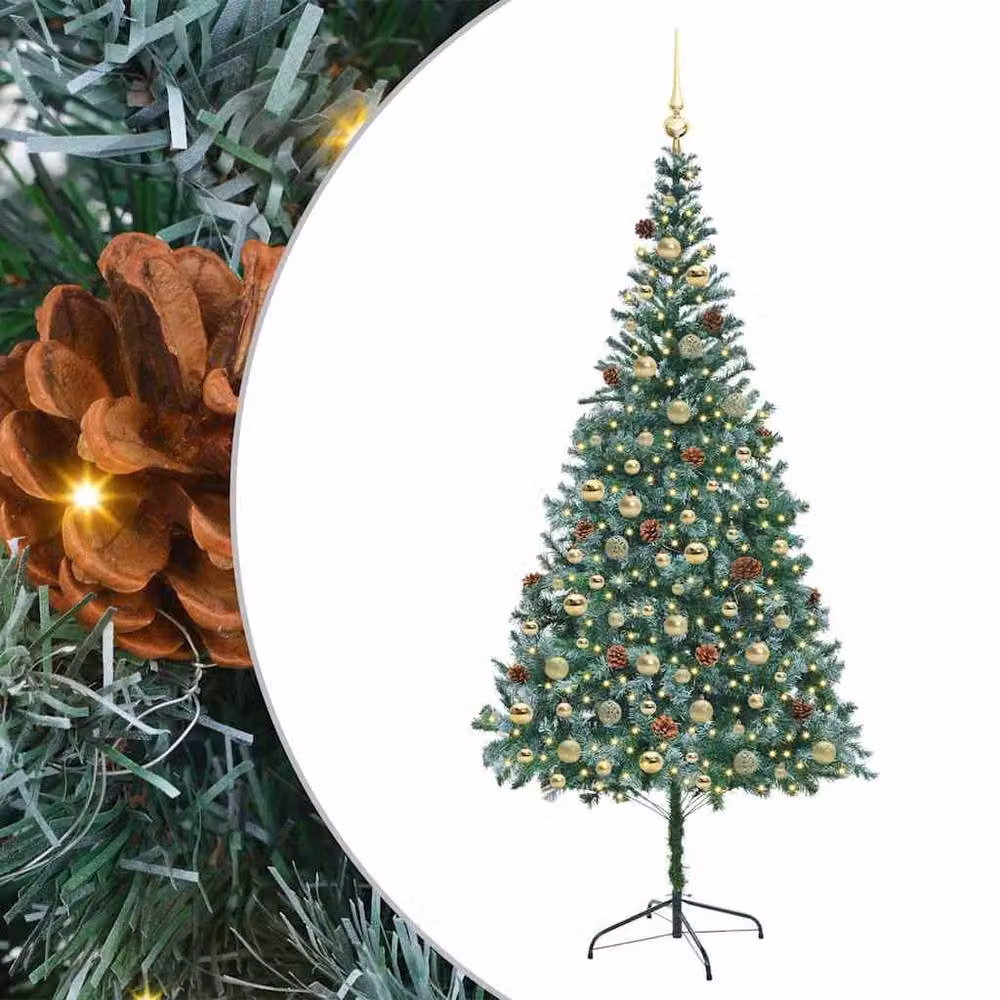 Berkfield Home Artificial Green Christmas Tree with Stand, Height: 210 cm – 2